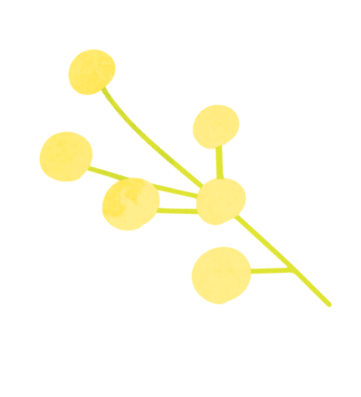 黄色い木の実のイラスト